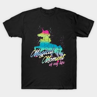 Unicorn - Magical Moment Of My Life Rainbow - Colors T-Shirt